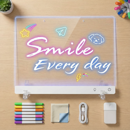 GLOWBOARD™ - LED Drawing & Note Fun Board