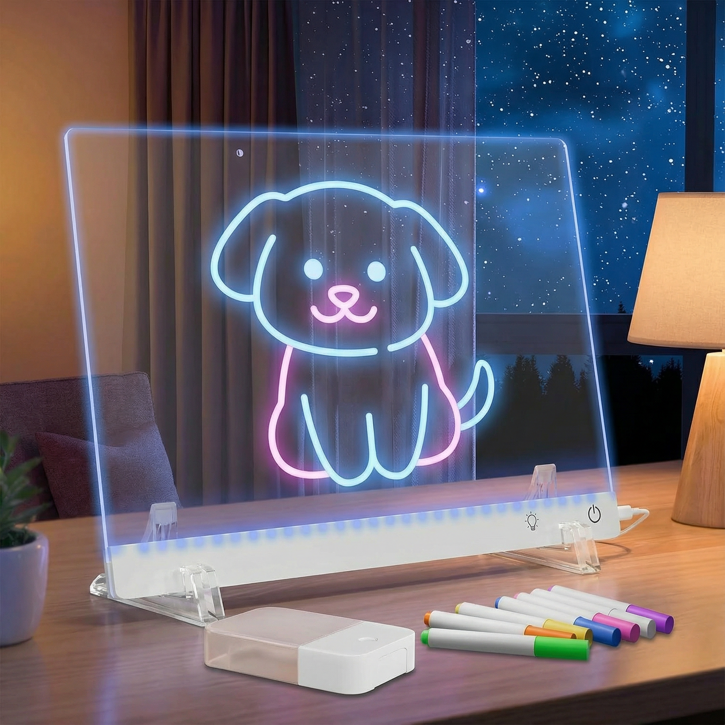 GLOWBOARD™ - LED Drawing & Note Fun Board