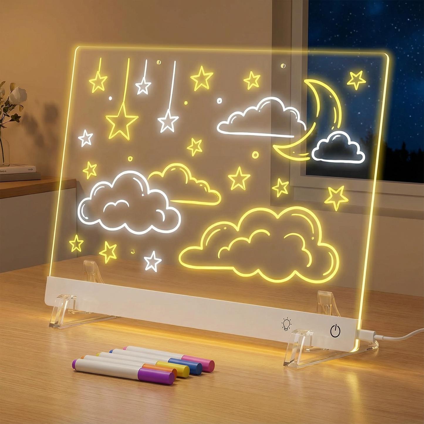 GLOWBOARD™ - LED Drawing & Note Fun Board